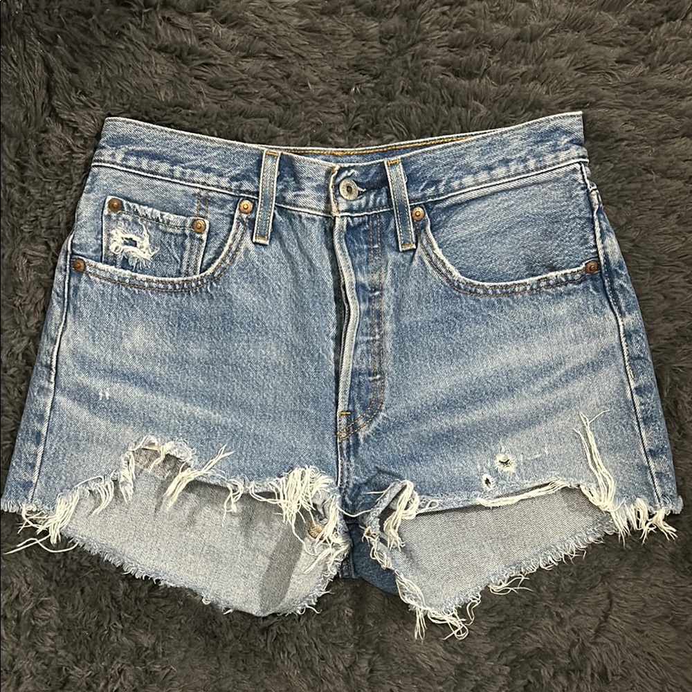 Distressed Denim Women's Shorts